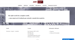 Desktop Screenshot of amktraducoes.com.br